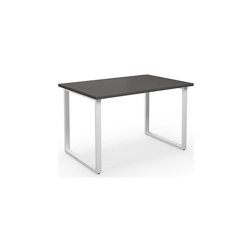 4061753262684 - Mehrzwecktisch DUO-O gerade Platte Tiefe 800 mm Breite 1200 mm dunkelgrau   weiß kaiserkraft