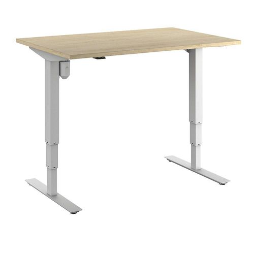 4061753258410 - Schreibtisch Atlanta elektrisch höhenverstellbar gerade BxT 1200 x 800 mm Eiche weiß kaiserkraft 4061753258410 - Schreibtisch Atlanta elektrisch höhenverstellbar gerade BxT 1200 x 800 mm Eiche weiß kaiserkraft