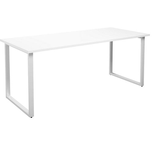 4061753263261 - Mehrzwecktisch DUO-O gerade Platte Tiefe 800 mm Breite 1800 mm weiß   weiß kaiserkraft