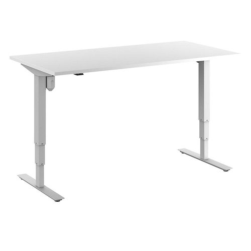 4061753258809 - Schreibtisch Atlanta elektrisch höhenverstellbar gerade BxT 1600 x 800 mm weiß weiß kaiserkraft 4061753258809 - Schreibtisch Atlanta elektrisch höhenverstellbar gerade BxT 1600 x 800 mm weiß weiß kaiserkraft