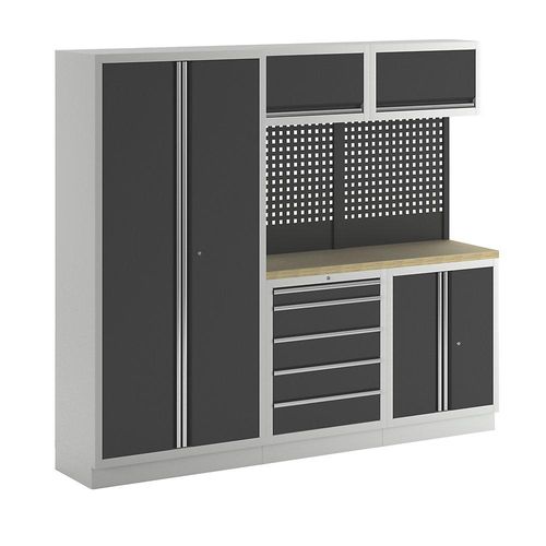 4061753280381 - Schranksystem 1 Schrank 2 Unterbauschränke 2 Hängeschränke anthrazitgrau kaiserkraft 4061753280381 - Schranksystem 1 Schrank 2 Unterbauschränke 2 Hängeschränke anthrazitgrau kaiserkraft