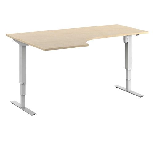 4061753266248 - Schreibtisch Atlanta elektrisch höhenverstellbar Ecke BxT 1800 x 1200 mm Birke weiß links kaiserkraft 4061753266248 - Schreibtisch Atlanta elektrisch höhenverstellbar Ecke BxT 1800 x 1200 mm Birke weiß links kaiserkraft