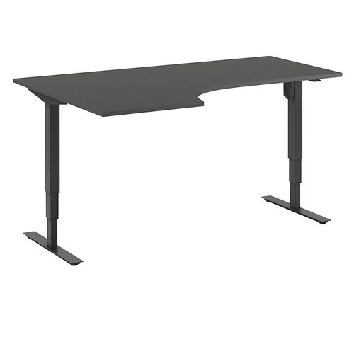 4061753266286 - Schreibtisch Atlanta elektrisch höhenverstellbar Ecke BxT 1800 x 1200 mm dunkelgrau schwarz links kaiserkraft 4061753266286 - Schreibtisch Atlanta elektrisch höhenverstellbar Ecke BxT 1800 x 1200 mm dunkelgrau schwarz links kaiserkraft