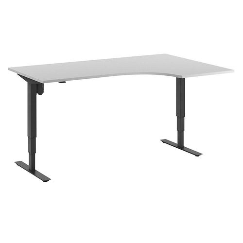 4061753259356 - Schreibtisch Atlanta elektrisch höhenverstellbar Ecke BxT 1800 x 1200 mm lichtgrau schwarz rechts kaiserkraft 4061753259356 - Schreibtisch Atlanta elektrisch höhenverstellbar Ecke BxT 1800 x 1200 mm lichtgrau schwarz rechts kaiserkraft