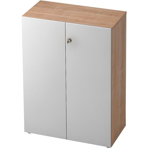 4032062178539 - ANNY-AC - Aktenschrank mit Akustik-Rückwand HxBxT 1100 x 800 x 420 mm 2 Fachböden Nussbaum-Dekor kaiserkraft