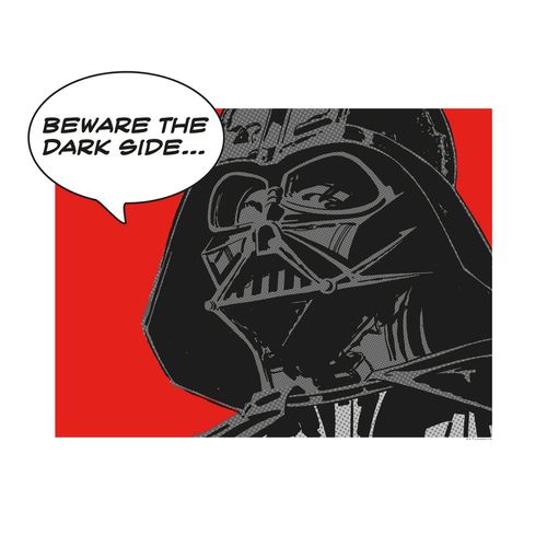 4055065163418 - Bild KOMAR Star Wars Classic Comic Quote Vader bunt (farbe bild(er) bunt) B50cm H40cm Papier Holz Bilder Wandbild zur Dekoration im Kinderzimmer - ohne Rahmen
