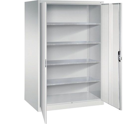 4062084803300 - Werkstatt-Flügeltürschrank HxBxT 1950 x 1200 x 800 mm lichtgrau lichtgrau C+P 4062084803300 - Werkstatt-Flügeltürschrank HxBxT 1950 x 1200 x 800 mm lichtgrau lichtgrau C+P