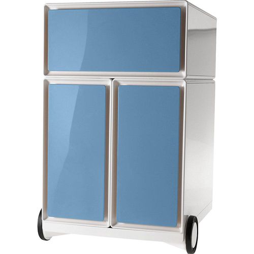 3660141932775 - Paperflow Rollcontainer easyBox® 1 Schublade 2 Hängeregistraturschübe weiß blau 3660141932775 - Paperflow Rollcontainer easyBox® 1 Schublade 2 Hängeregistraturschübe weiß blau
