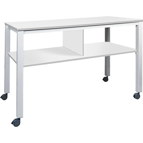 8427951008473 - Multifunktionstisch E2008 fahrbar Gestell weiß Platte weiß kaiserkraft 8427951008473 - Multifunktionstisch E2008 fahrbar Gestell weiß Platte weiß kaiserkraft