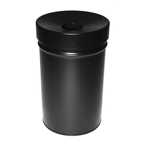 4260058004856 - Abfallbehälter selbstlöschend Volumen 60 l HxØ 630 x 392 mm schwarz kaiserkraft
