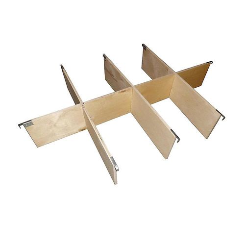 0742832247900 - Teiler für Aufsatzrahmen aus Holz für Rahmen H 200 mm LxB 1200 x 800 mm 8 Fächer kaiserkraft