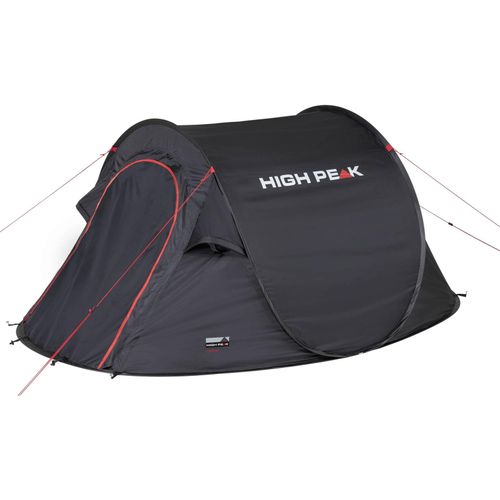4001690102902 - Wurfzelt HIGH PEAK Pop up Zelt Vision 3 Zelte Gr B H L 180 cm x 100 cm x 235 cm schwarz Wurfzelte