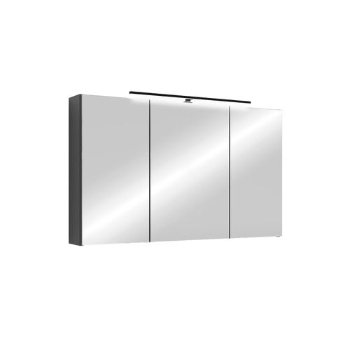 4251942258585 - Spiegelschrank SPREE Breite 100 cm anthrazit LED Beleuchtung