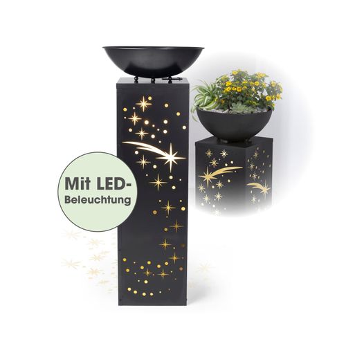 4067522049883 - EASYmaxx LED-Dekosäule Anthrazit-Optik Sternschnuppe 87cm 4067522049883 - EASYmaxx LED-Dekosäule Anthrazit-Optik Sternschnuppe 87cm