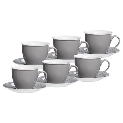 4262418970764 - Milchkaffee Tassen mit Untertassen Doppio 350 ml 6er Set