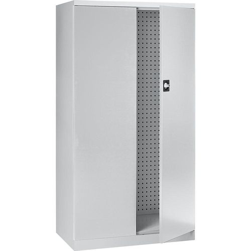 4061753284051 - Werkzeugschrank Leergehäuse Türinnenseiten und Rückwand mit Lochprägung Türen blau kaiserkraft