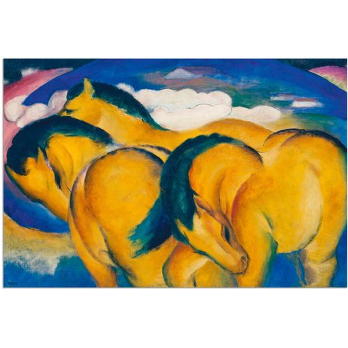 4058661195760 - Wandbild ARTLAND Die kleinen gelben Pferde 1912 Bilder Gr B H 30 cm x 20 cm Alu-Dibond-Druck Haustiere 1 St gelb Bild Poster Bilder als Alubild Leinwandbild Wandaufkleber oder in versch Größen 4058661195760 - Wandbild ARTLAND Die kleinen gelben Pferde 1912 Bilder Gr B H 30 cm x 20 cm Alu-Dibond-Druck Haustiere 1 St gelb Bild Poster Bilder als Alubild Leinwandbild Wandaufkleber oder in versch Größen