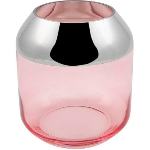 4042911161773 - Teelichthalter FINK SMILLA Kerzenhalter Gr H 206 cm rosa (rosa silberfarben) Windlichter Laternen Aus mundgeblasenem Glas 4042911161773 - Teelichthalter FINK SMILLA Kerzenhalter Gr H 206 cm rosa (rosa silberfarben) Windlichter Laternen Aus mundgeblasenem Glas