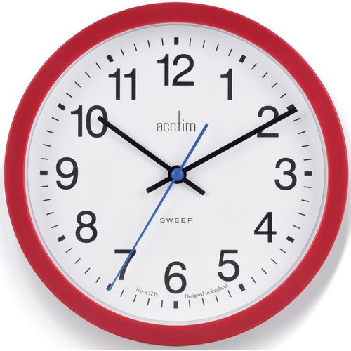 5012562227448 - Wanduhr CHRISTOFFEL Bromham Wanduhren Gr H 3 cm rot Wanduhren