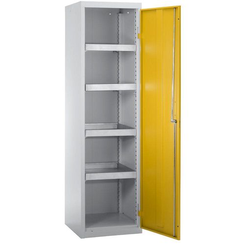 4031068146450 - Umweltschrank ohne Türlochung HxBxT 1800 x 500 x 500 mm 4 Wannenböden lichtgrau signalgelb kaiserkraft 4031068146450 - Umweltschrank ohne Türlochung HxBxT 1800 x 500 x 500 mm 4 Wannenböden lichtgrau signalgelb kaiserkraft