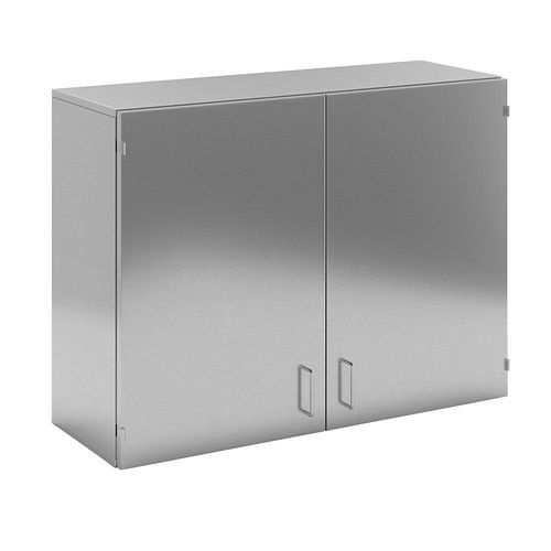 4021177029829 - Reinraum-Wandhängeschrank aus Edelstahl 2 Flügeltüren Breite 1000 mm kaiserkraft