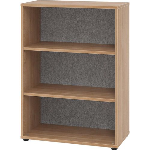 4032062178010 - ANNY-AC - Regal mit Akustik-Rückwand HxBxT 1100 x 800 x 400 mm 2 Fachböden Nussbaum-Dekor kaiserkraft 4032062178010 - ANNY-AC - Regal mit Akustik-Rückwand HxBxT 1100 x 800 x 400 mm 2 Fachböden Nussbaum-Dekor kaiserkraft