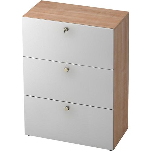 4032062181119 - ANNY-AC - Hängeregistraturschrank mit Akustik-Rückwand HxBxT 1100 x 800 x 420 mm Nussbaum-Dekor kaiserkraft