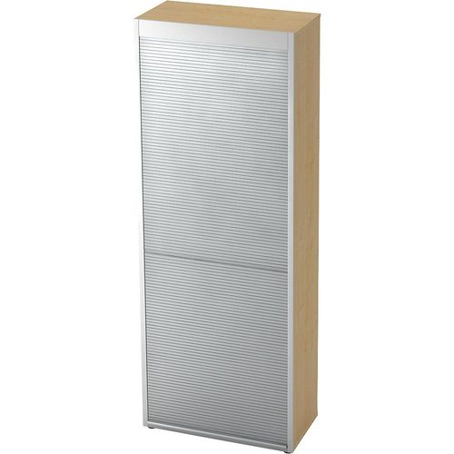4032062181362 - ANNY-AC - Rollladenschrank mit Akustik-Rückwand 5 Fachböden Ahorn-Dekor kaiserkraft
