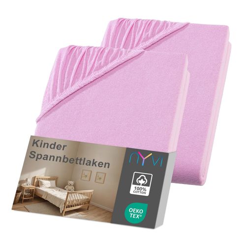 4255636635386 - NYVI Kinder Spannbettlaken Junior für Kinderbettmatratzen bis 12cm Höhe - Weich & Anschmiegsam Rundumgummizug Bügelfrei Farberosa Größe70x140 cm (2er Pack) 4255636635386 - NYVI Kinder Spannbettlaken Junior für Kinderbettmatratzen bis 12cm Höhe - Weich & Anschmiegsam Rundumgummizug Bügelfrei Farberosa Größe70x140 cm (2er Pack)