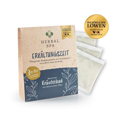 4262429570021 - HERBAL SPA Badekissen Erkältungszeit 3er-Set 100g 4262429570021 - HERBAL SPA Badekissen Erkältungszeit 3er-Set 100g