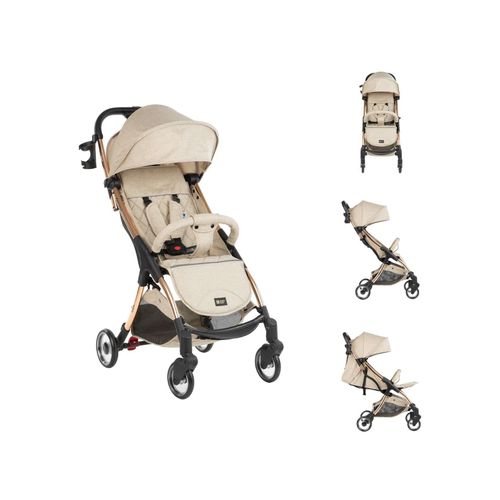 3801001031096 - Kikkaboo Kinderwagen Buggy Cloe bis 22 kg Aluminiumrahmen faltbar Getränkehalter beige