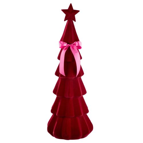 4063387606476 - Dekobaum GILDE Dekoobjekt Lucian rot B28cm H75cm T28cm Ø28cm Kunststoff Dekofiguren Kunststoff rot ØxH 28x75 cm
