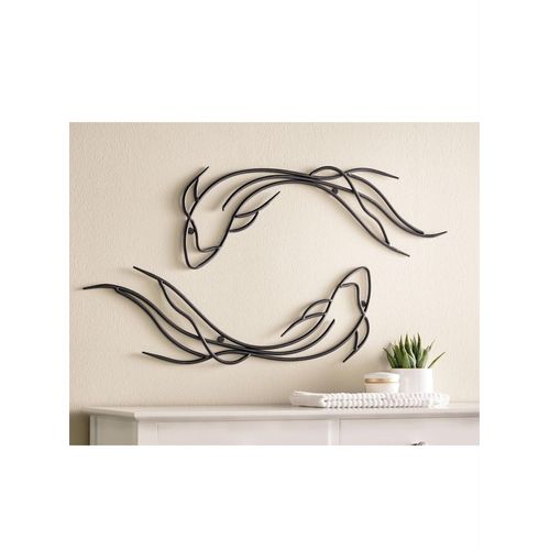 6951479601820 - Wanddekoobjekt HEINE HOME schwarz B59cm H21cm T1cm Wanddekoobjekte