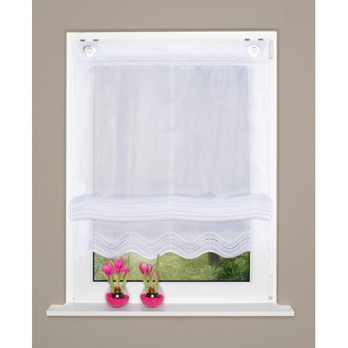 4011714609843 - Raffrollo HEINE HOME Raffrollos Gr 140 cm Ösen 45 cm weiß Raffrollos transparent 4011714609843 - Raffrollo HEINE HOME Raffrollos Gr 140 cm Ösen 45 cm weiß Raffrollos transparent