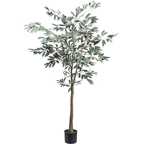 4064118181835 - Kunstbaum CREATIV GREEN Olive grün H150cm Kunststoff Kunstpflanzen mit detailgetreuer Gestaltung 4064118181835 - Kunstbaum CREATIV GREEN Olive grün H150cm Kunststoff Kunstpflanzen mit detailgetreuer Gestaltung