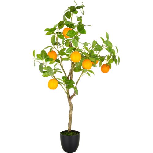 4064118353812 - Kunstbaum CREATIV GREEN Orange grün H90cm Kunststoff Kunstpflanzen mit detailgetreuer Gestaltung