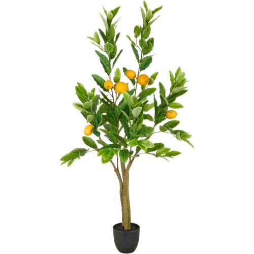 4064118353829 - Kunstbaum CREATIV GREEN Zitrone grün H120cm Kunststoff Kunstpflanzen mit detailgetreuer Gestaltung