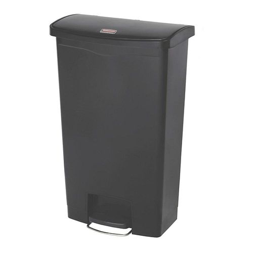 0086876224573 - Tretmülleimer Slim Jim® Step-On Kunststoff 68 Liter Hochwertiger Abfalleimer mit extrem langlebigen Trittpedal Farbe schwarz