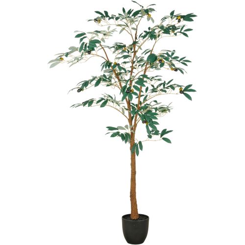 4064118326403 - Kunstbaum CREATIV GREEN Olive grün H160cm Kunststoff Kunstpflanzen mit detailgetreuer Gestaltung