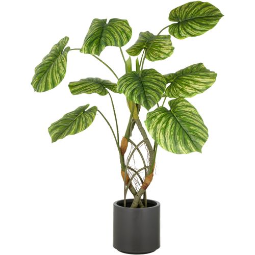 4064118352785 - Kunstpflanze CREATIV GREEN Philodendron mamei grün H120cm Kunststoff Kunstpflanzen mit naturgetreuer Gestaltung