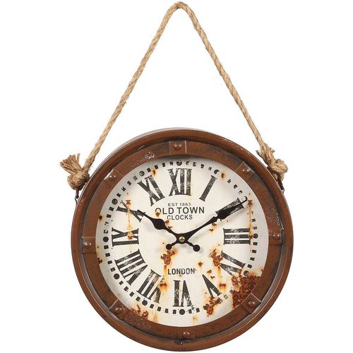 4050223846561 - Wanduhr Old Town Schiffs 277cm Wanduhren Gr B H 5 cm x 277 cm braun Wanduhren