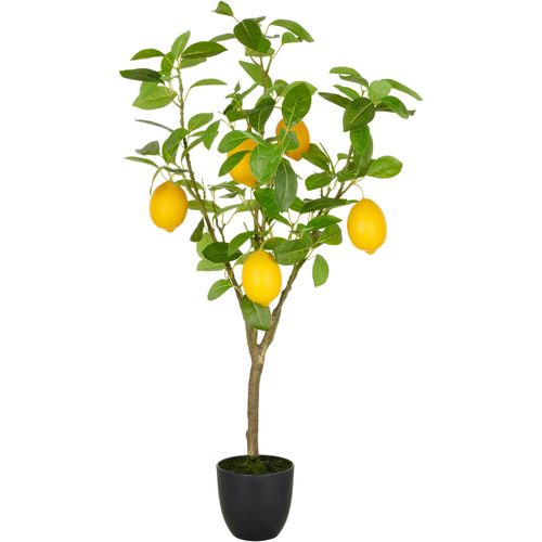 4064118353775 - Kunstbaum CREATIV GREEN Zitrone grün H90cm Kunststoff Kunstpflanzen mit detailgetreuer Gestaltung