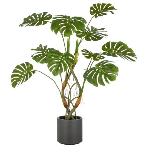 4064118352778 - Kunstpflanze CREATIV GREEN Split Philodendron grün H120cm Kunststoff Kunstpflanzen mit naturgetreuer Gestaltung