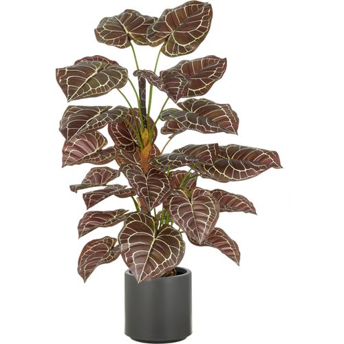 4064118352570 - Kunstpflanze CREATIV GREEN Anthurium braun H100cm Kunststoff Kunstpflanzen mit naturgetreuer Gestaltung