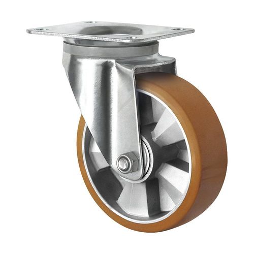 4260565390831 - eurokraft basic PU-Reifen auf Alu-Felge Rad-Ø x Breite 160 x 50 mm ab 2 Stk Lenkrolle 4260565390831 - eurokraft basic PU-Reifen auf Alu-Felge Rad-Ø x Breite 160 x 50 mm ab 2 Stk Lenkrolle