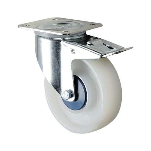 4031582336924 - TENTE Polyamid-Rad weiß Rad-Ø x Breite 100 x 36 mm Lenkrolle mit Doppelstopp