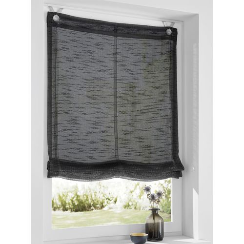 4016478081805 - Raffrollo KUTTI Celtic Raffrollos Gr 140 cm einseitig verschiebbar Hakenaufhängung 45 cm grau (anthrazit) Raffrollos halbtransparent halbtransparent Polyester Hakenaufhängung 4016478081805 - Raffrollo KUTTI Celtic Raffrollos Gr 140 cm einseitig verschiebbar Hakenaufhängung 45 cm grau (anthrazit) Raffrollos halbtransparent halbtransparent Polyester Hakenaufhängung