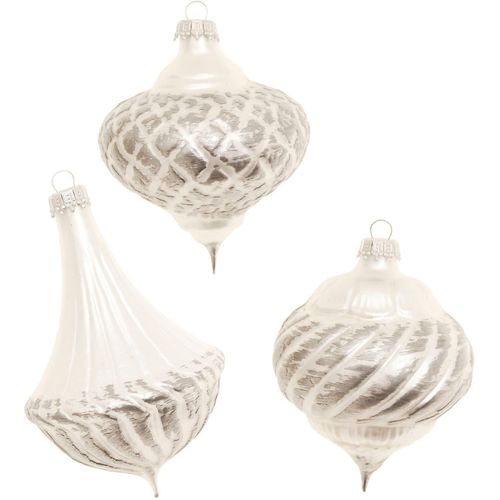 0024762212501 - Christbaumschmuck GUIDO MARIA KRETSCHMER HOME&LIVING Meerle Weihnachtsbaumkugel Christbaumkugel Weihnachtsbaumschmuck silberfarben Weihnachtsbaumschmuck Weihnachtsdeko aus Glas mundgeblasen und handbemalt 0024762212501 - Christbaumschmuck GUIDO MARIA KRETSCHMER HOME&LIVING Meerle Weihnachtsbaumkugel Christbaumkugel Weihnachtsbaumschmuck silberfarben Weihnachtsbaumschmuck Weihnachtsdeko aus Glas mundgeblasen und handbemalt
