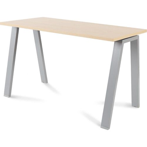 8427951002914 - Schreibtisch BLANCA Höhe 740 mm Gestell A-Form BxT 1200 x 600 mm Buche-Dekor grau kaiserkraft 8427951002914 - Schreibtisch BLANCA Höhe 740 mm Gestell A-Form BxT 1200 x 600 mm Buche-Dekor grau kaiserkraft