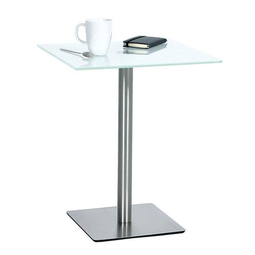 4050558000843 - Beistelltisch quadratisch HxBxT 550 x 450 x 450 mm Glasplatte satiniert kaiserkraft 4050558000843 - Beistelltisch quadratisch HxBxT 550 x 450 x 450 mm Glasplatte satiniert kaiserkraft